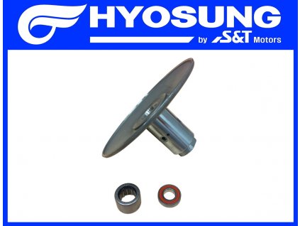 [1] Řemenice zadní pevná (převodovka a odstředivá spojka) - Hyosung GPS 125 Hyper / Grand Prix