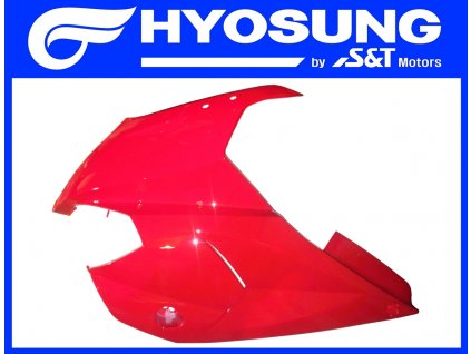 [4] Kapota přední levá / červená (kapotáž přední horní) - Hyosung GT 650 R TTC