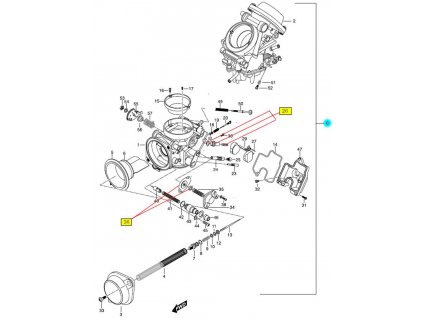 [0] Karburátory kompletní / 2 kusy sada (FIG10) - Hyosung GT 650 N