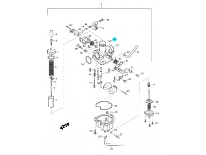 [54] Stahovací páska plastová (karburátor) - Hyosung RX 125