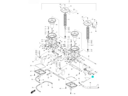 [48] Držák (karburátor) - Hyosung GV 125