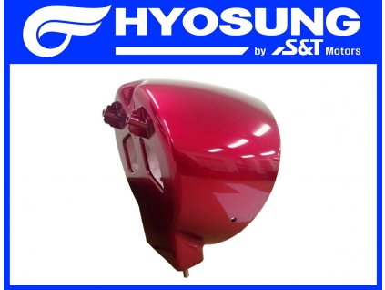 [9] Zadní kryt světlometu / červená perleť (FIG40) - Hyosung GV 650i P