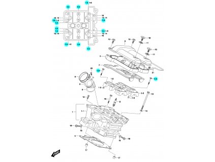 [1-4] Šroub (FIG01h) - Hyosung GV 650