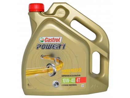 Motorový olej CASTROL POWER 1 4T 10W-40, 4 Litry
