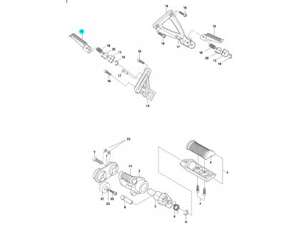 [11] Stupačka zadní pravá (FIG33) - Hyosung GV 650