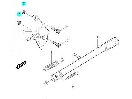 [7] Matice (FIG28) - Hyosung RX 125