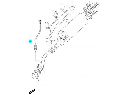 [18/b] Lambda sonda (FIG12) - Hyosung MS3 250i