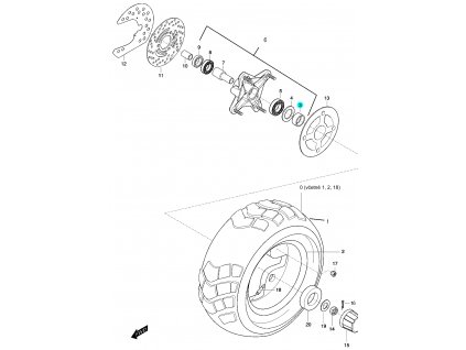 [3] Pouzdro (FIG48) - Hyosung 450 Sport