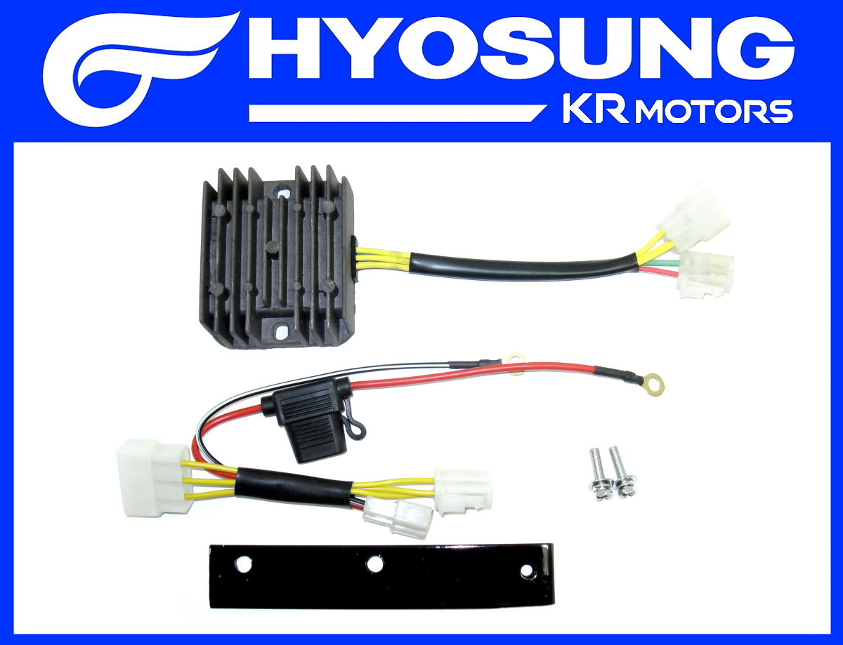 [5] Regulátor včetně držáku a kabelového zapojení (nová verze) (elektrické jednotky) - Hyosung RX 125