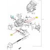 [55] Kolébka ovládání plynu (karburátor) - Hyosung GT 650 N