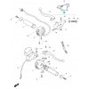 [13] Držadlo včetně spojkové páčky (rukojeti, páčky a ovládání) - Hyosung GV 125 M C