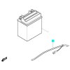 [2] Elektrický kabel (baterie) - Hyosung GT 250i RC