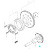[1] Ozubené kolo pohonu / pastorek (volnoběžka startéru) - Hyosung MS3 250i