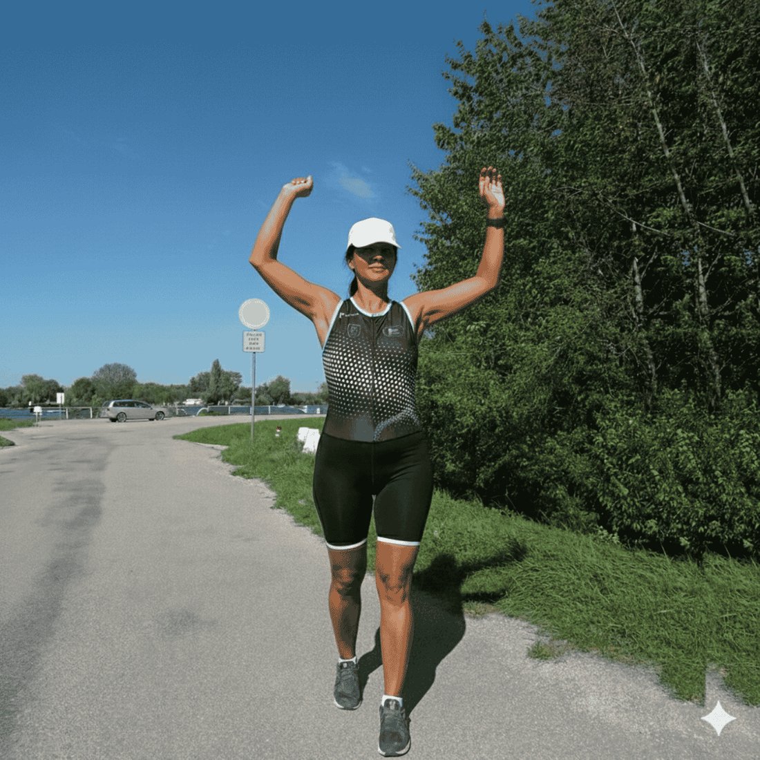 Trisuit na mieru od HypeDress pri tréningu