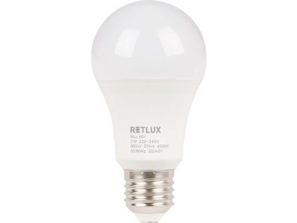 RLL 601 A60 E27 bulb 7W CW    D   RETLUX