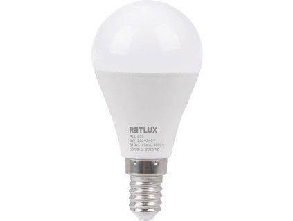 RLL 633 G45 E14 miniG 6W CW   D   RETLUX