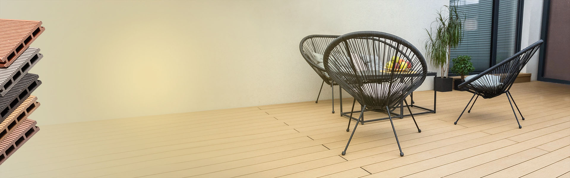 Příjemná terasa bez třísek