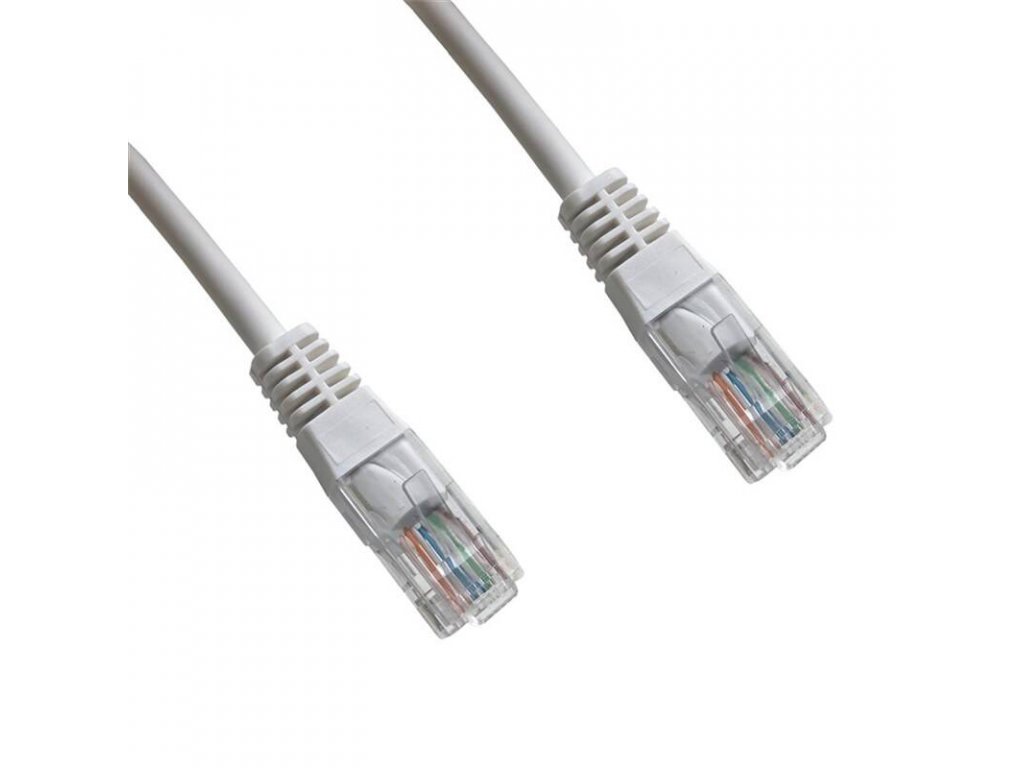 Kabel DATACOM síťový (RJ45), 1m bílý obrázek 1