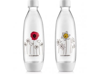 Láhev SodaStream Fuse Duo Pack Květiny v zimě bílá 1l (2ks) obrázek 1