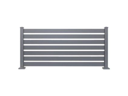 Hliníkový plot štěrbinový