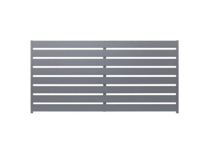 Hliníkový plot štěrbinový do zdiva