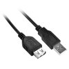 Kabel GoGEN USB, 1,5m, prodlužovací černý obrázek 1
