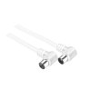 Koaxiální kabel GoGEN 7,5m, 90° úhlový konektor bílý obrázek 2