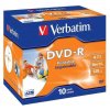 Disk Verbatim DVD R 4.7GB, 16x, printable, jewel box, 10ks obrázek 1