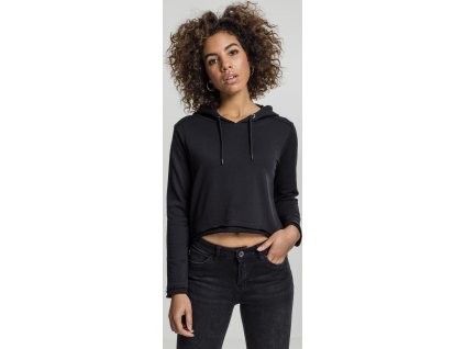 Ladies Cropped Terry Hoody