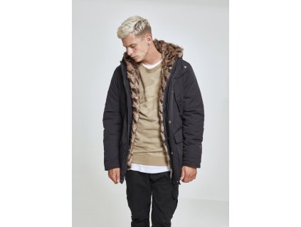 Hooded Faux Fur Parka