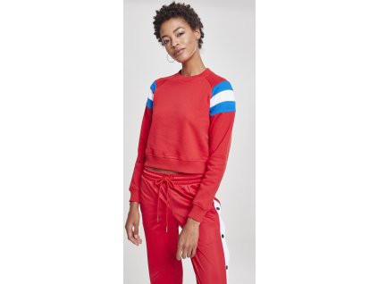 Ladies Sleeve Stripe Crew