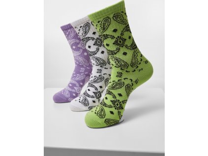 Set 6 ks ponožiek Bandana Pattern Socks 3-Pack