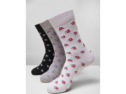 Balíček ponožiek 3 kusy Recycled Yarn Flower Socks 3-Pack