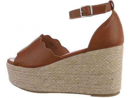 Dámske espadrilky camel