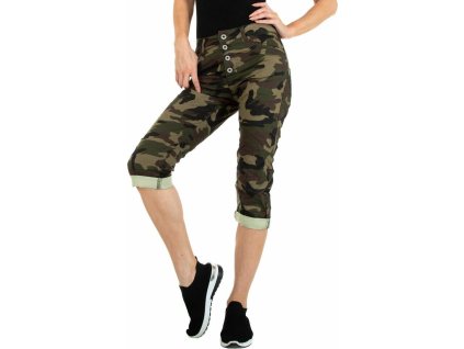 Dámske capri rifle maskáčové L322