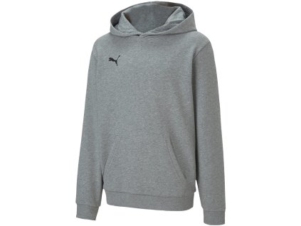 Detská mikina Puma teamGOAL 23 Casuals Hoody Jr Medi šedá 656711 33