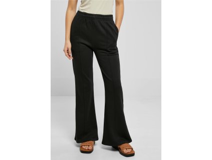 Dámske nohavice Ladies Flared Pin Tuck Terry Pants