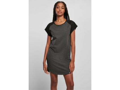 Dámske šaty Ladies Contrast Raglan Tee Dress