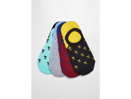 Ponožky Reccyled Yarn Invisbile Palmtree Socks 4-Pack