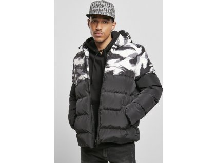 Pánska bunda Statement Brushcamo Yoke Puffer Jacket