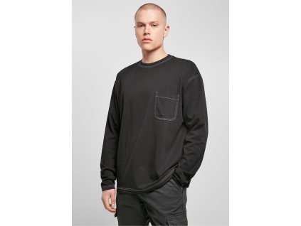 Pánske tričko Heavy Oversized Contrast Stitch Longsleeve