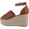 Dámske espadrilky camel