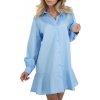 Dámske košeľové šaty modré L471