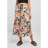 Dámska sukňa Ladies AOP Satin Midi Skirt