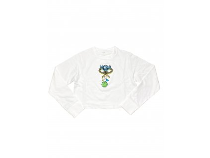 WMN Cropped Crewneck SMETCH White