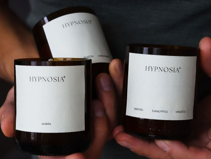 hypnosia sojova svicka ambra badyan skorice 160 g
