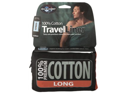 Sea to Summit Cotton Rectangular (Long) (Barva navy blue)