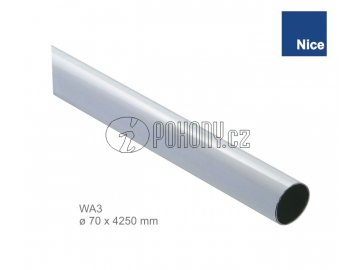 NICE WA3 - Hliníkové trubkové rameno o70 x 4250 mm pro závora WIL4/SIGNO4