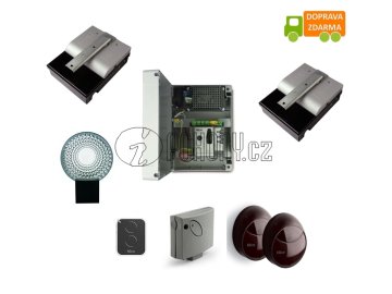 NICE X-METRO 2024 KIT - kompletní sada s pohony metro pro dvoukřídlou bránu do 4,6m