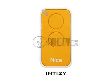 Dálkový ovladač NICE INTI2, plovoucí kód, 2-kanálový, 433 MHz, žlutý
